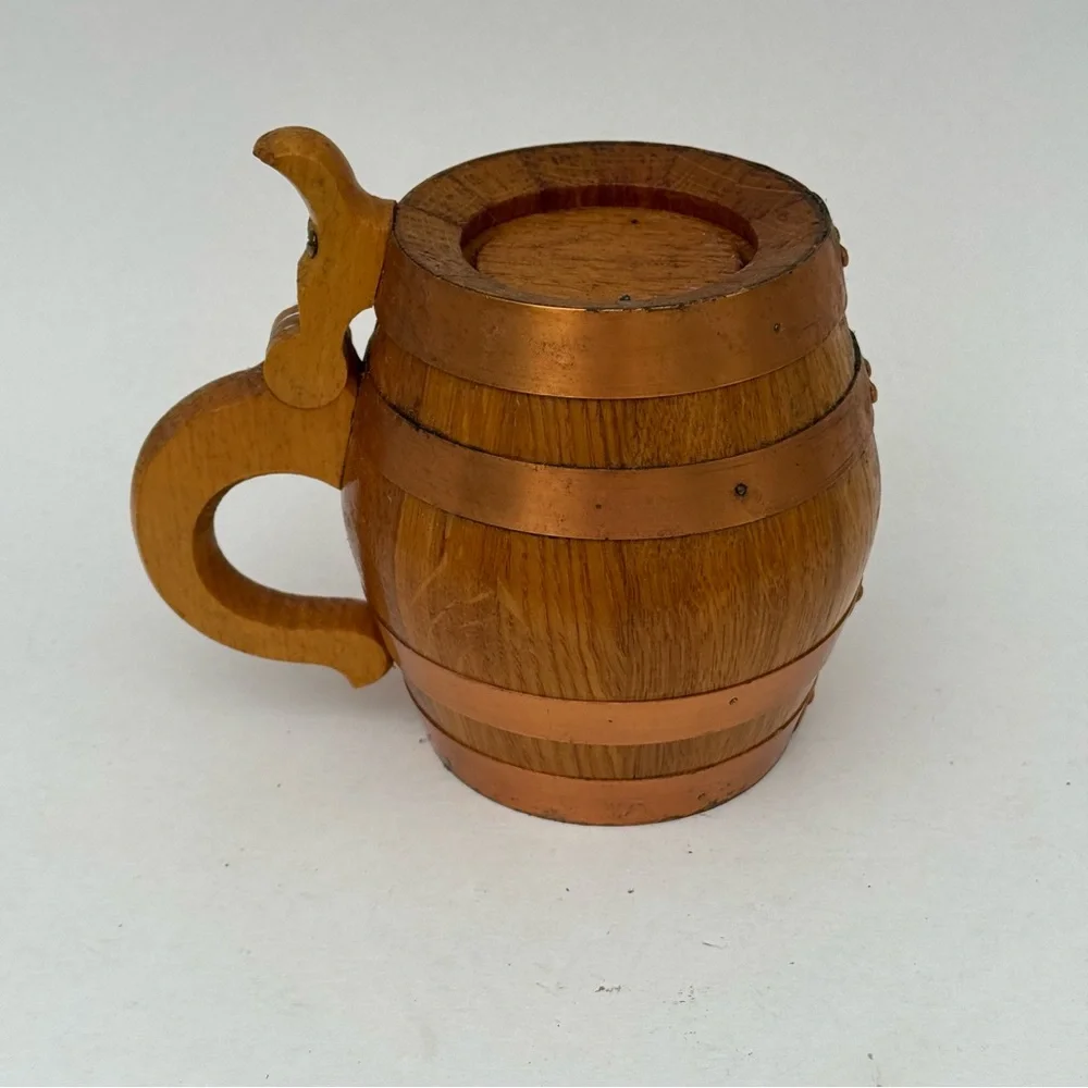 Vintage Wooden Beer Mug